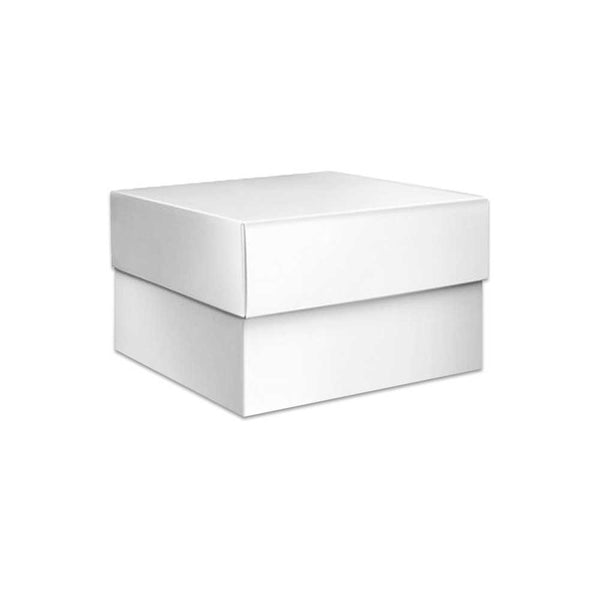 10 x 10 x 6 White Two Piece Gift Box