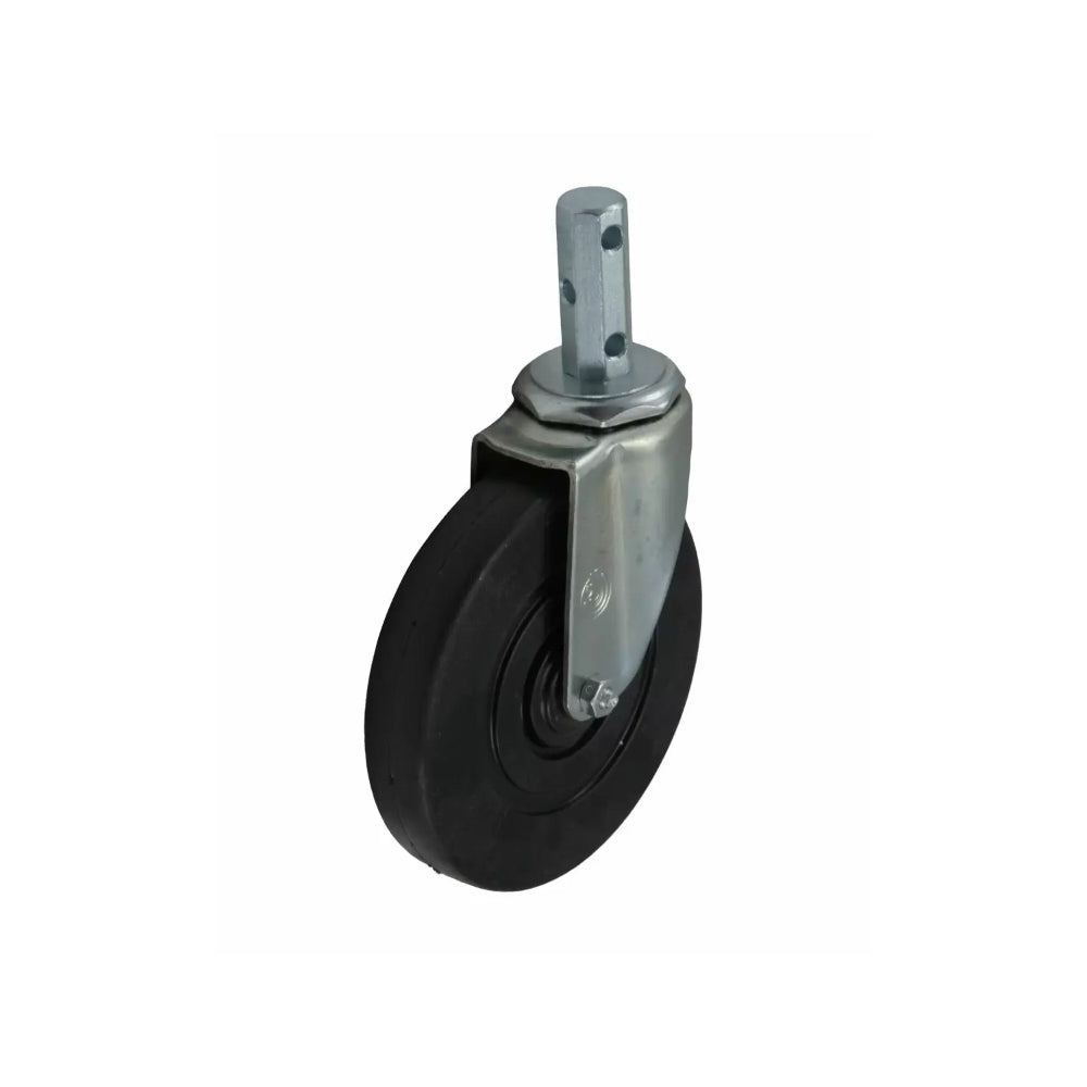 Caster Swivel 5 Inch X 15/16 Inch - Black Rubber
