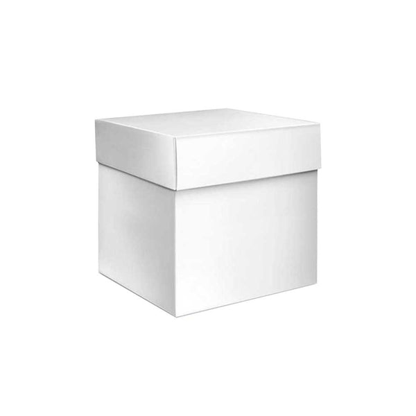 8 x 8 x 12 White Two Piece Gift Box