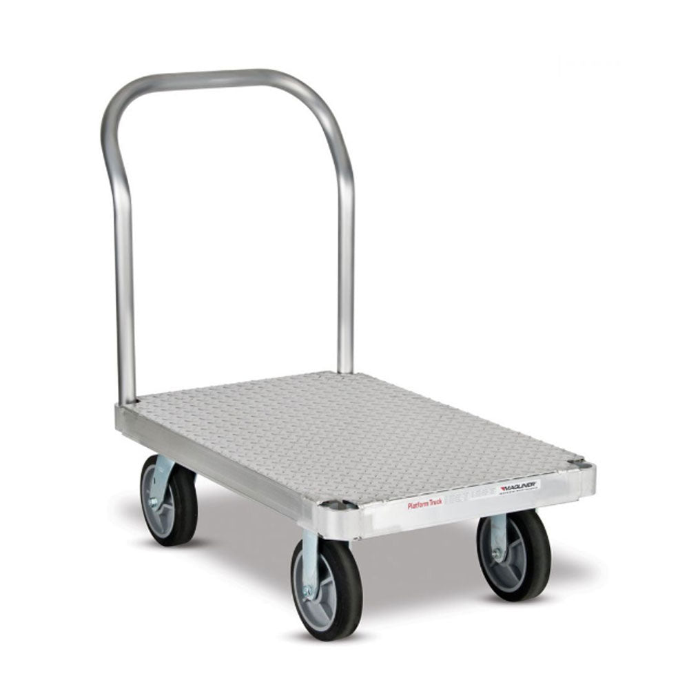 Platform Truck 24 X 36 Tread Plate Deck - 8 inch Black Tpr Casters