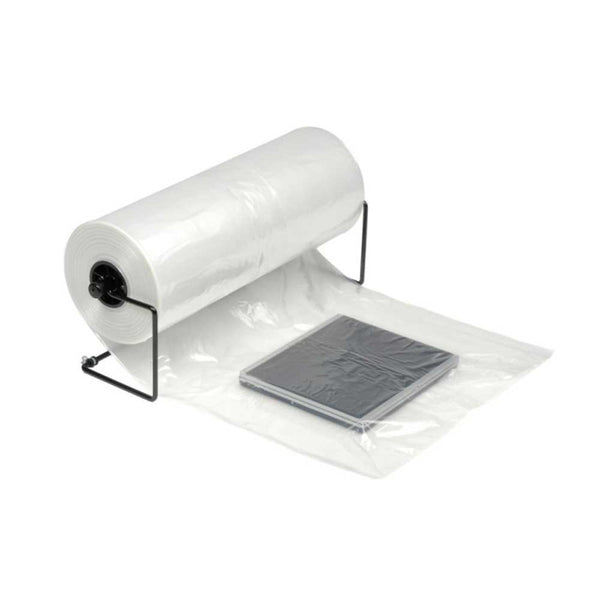 15 x 9 x 24'' 2 Mil Gusseted Poly Bags on a Roll -Clear -Count/Roll=500