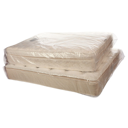 40 x 15 x 95'' 4 Mil Poly Mattress Bags Roll -Clear -Count/Roll=50