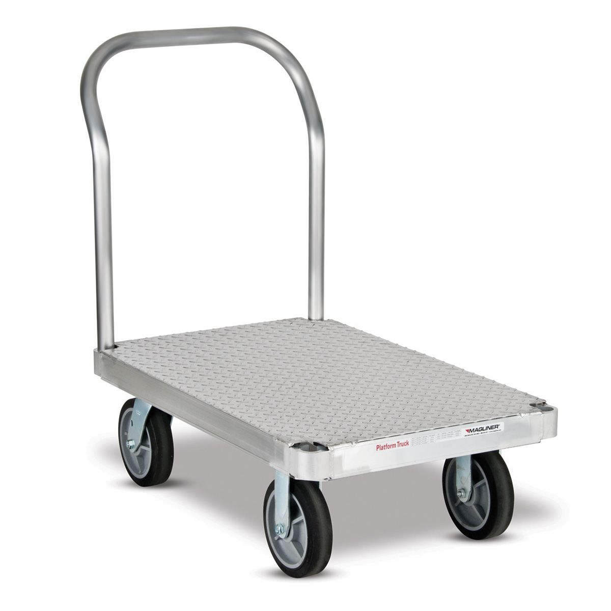 Platform Truck 30 X 60 Tread Plate Deck - 8 inch Black Tpr Casters