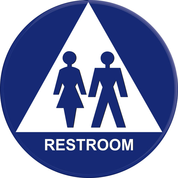 Unisex Restroom 12 x 12" Sign