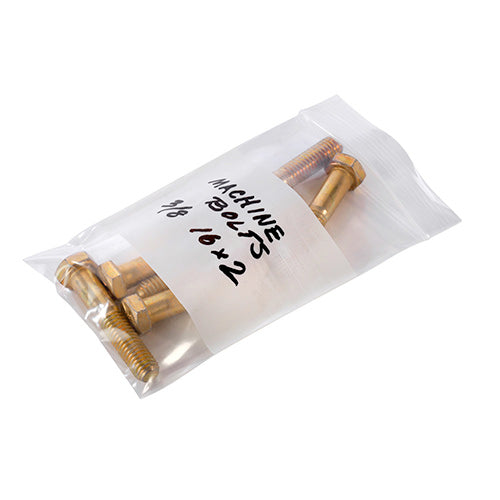 white block poly bags