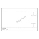 Packing List (No Print) Top Loading (with perforation on bottom) 10 3/4'' x 6 3/4'' Case of 500