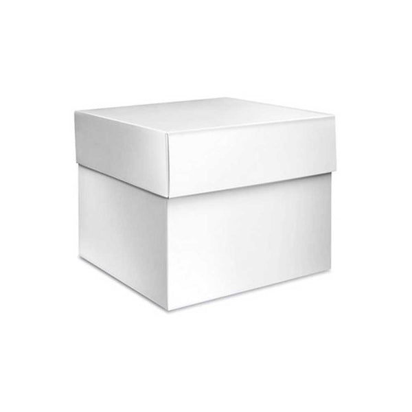 10 x 10 x 9 White Two Piece Gift Box