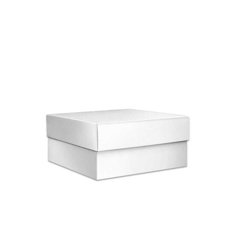 12 x 12 x 6 White Two Piece Gift Box