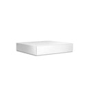 13 1/2 x 13 1/2 x 1 1/2 White Two Piece Gift Box
