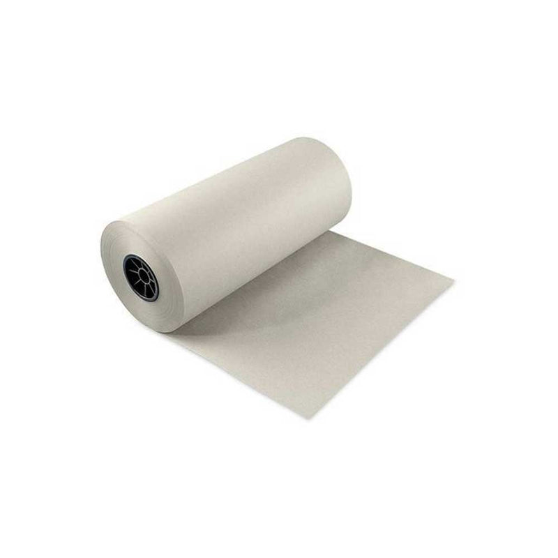 18'' x 1000' White Wrapping Paper Rolls - 40 lbs