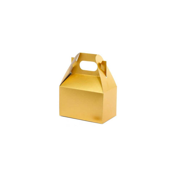 3 1/2 x 6 1/2 x 3 1/2 Gold Matte Colored Gable Box