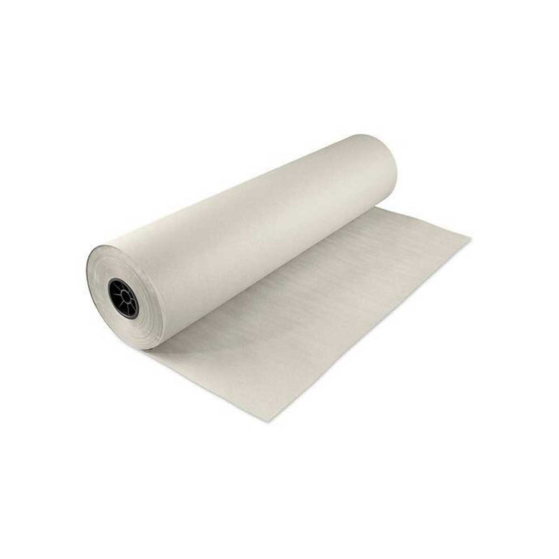 36'' x 1000' White Wrapping Paper Rolls - 40 lbs