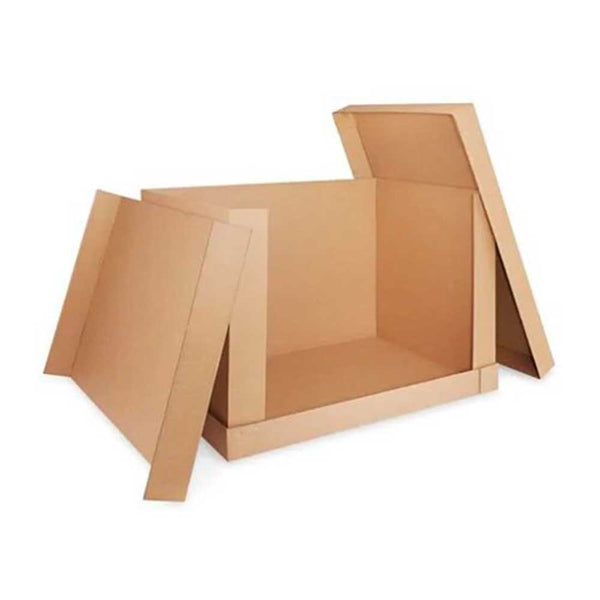 40 1/2 x 28 1/8 x 24" 200 lb Double Wall Corrugated Box (E Container)