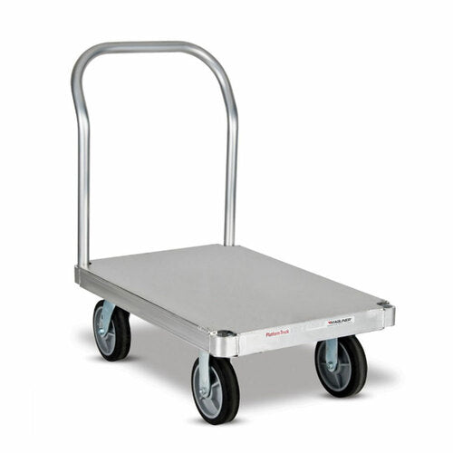 Platform Truck 24 X 36 Smooth Plate Deck - 8 inch Black Tpr Casters