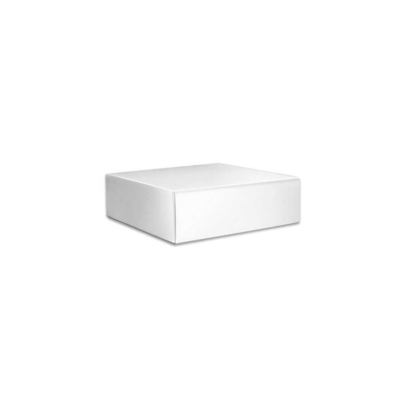 5 x 5 x 1.5 White Two Piece Gift Box