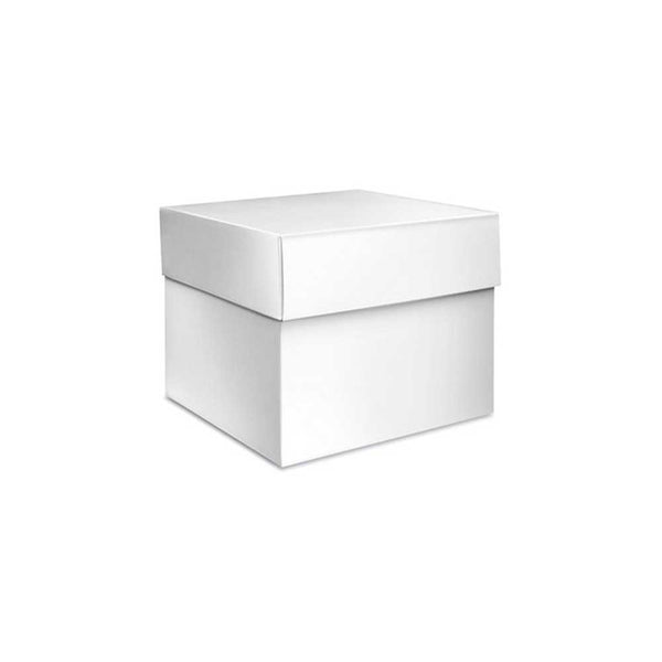 6 x 6 x 9 White Two Piece Gift Box