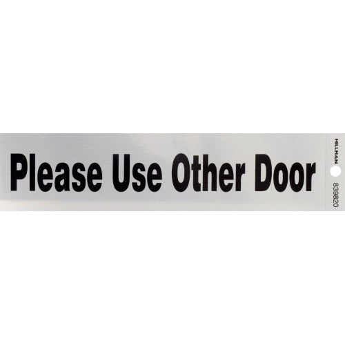 Use Other Door 2 x 8" Sign