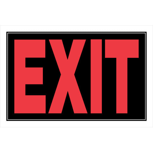 Exit 8 x 12" Sign