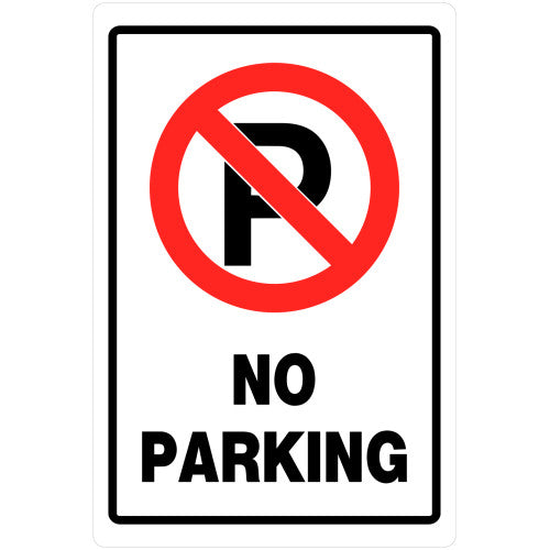 No Parking 18 x 12" Sign