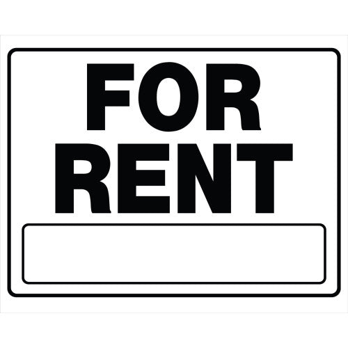 For Rent 20 x 24" Sign