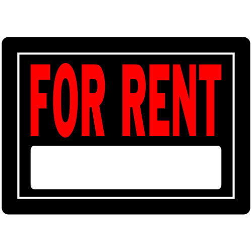 For Rent 10 x 14" Sign
