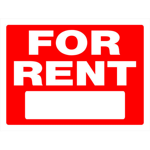 For Rent 18 x 24" Sign