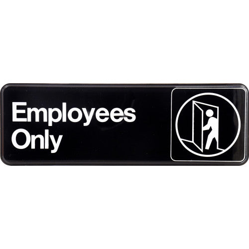 Employees Only 3 x 9" Sign