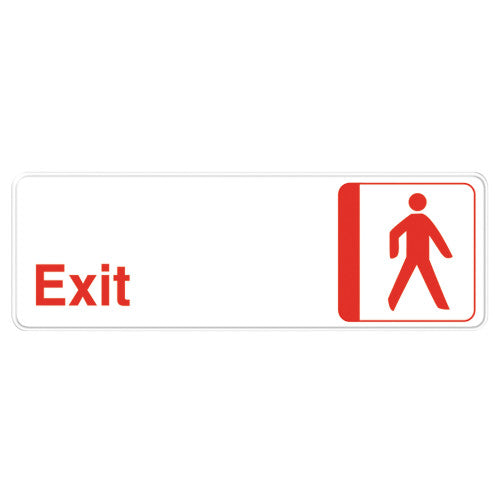 Exit 3 x 9" Sign