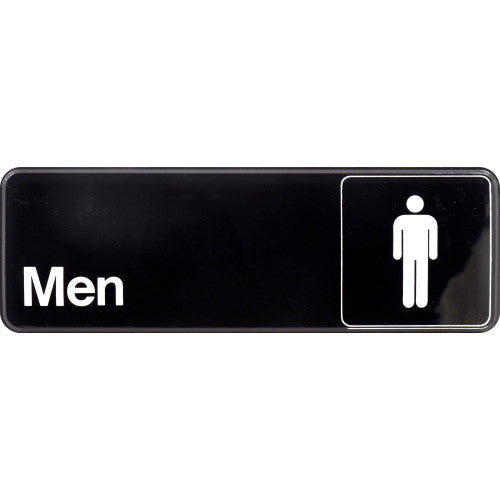Men's Restroom 3 x 9" Sign