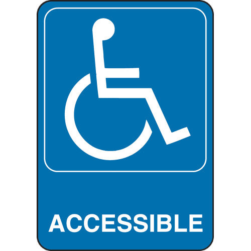 Handicap Accessible 5 x 7" Sign