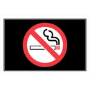 International No Smoking Symbol 8 x 12" Sign
