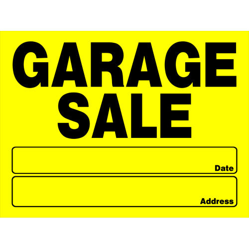 Garage Sale 12 x 16" Sign