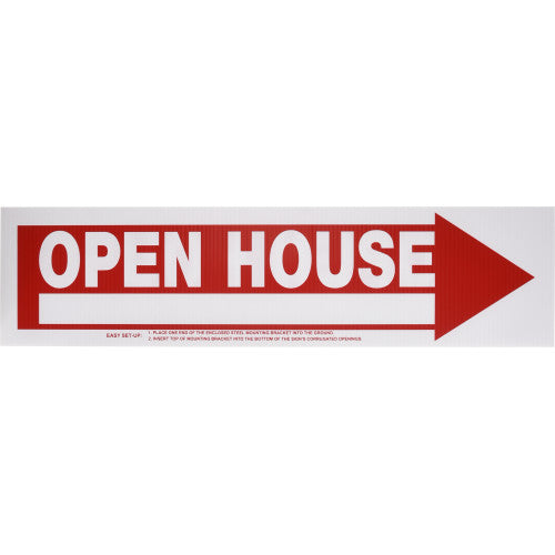 Open House 6 x 24" Sign