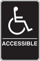 Disabled Restroom 6 x 9" Sign
