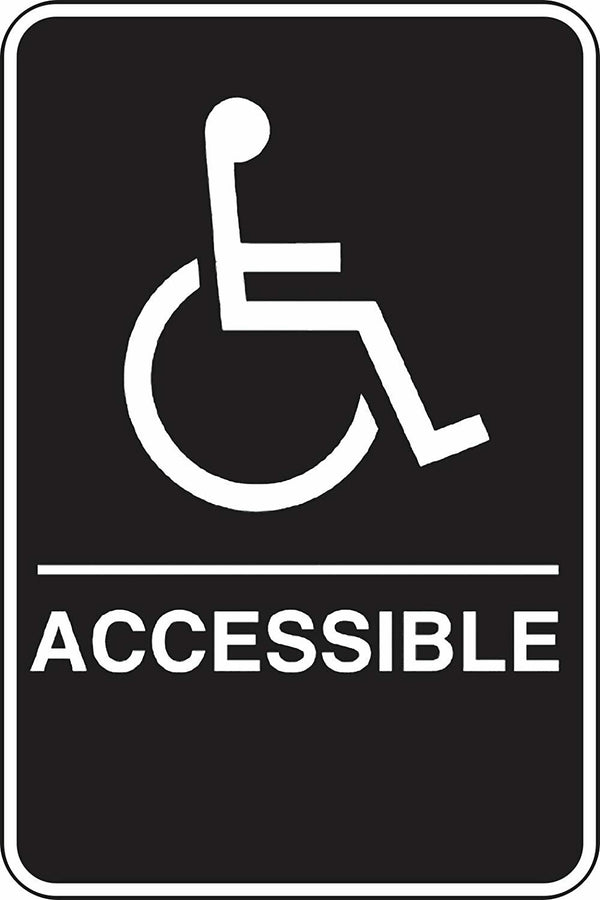 Disabled Restroom 6 x 9" Sign