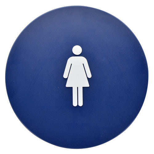 Circle Women Restroom 12 x 12" Sign