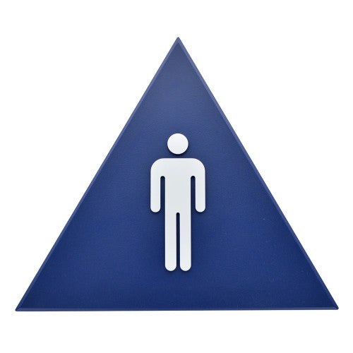 Triangle Men's Restroom 12 x 10" Sign