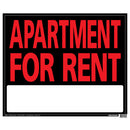 Apartment For Rent 19 x 24" Sign