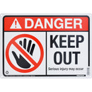 Danger Keep Out 10 x 14" Caution Sign