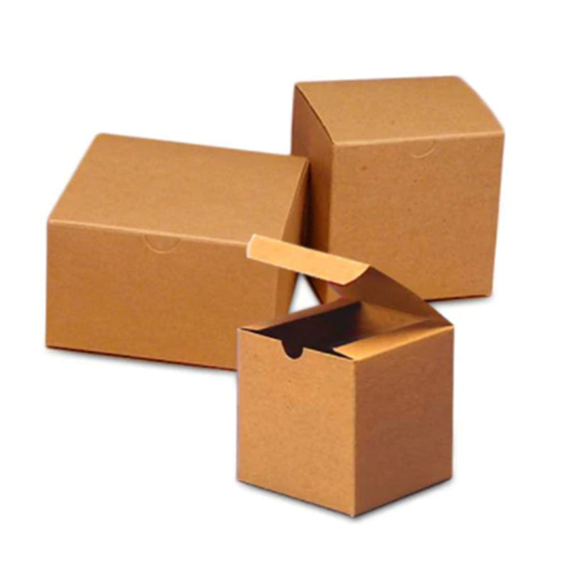 4 x 4 x 2 Natural Kraft Tuck Top Gift Boxes