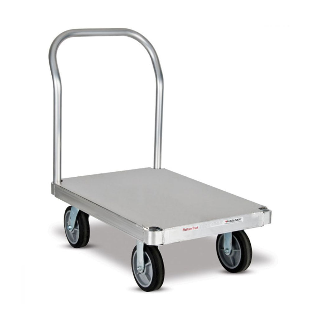 Platform Truck 30 X 60 Smooth Plate Deck - 8 inch Black Tpr Casters