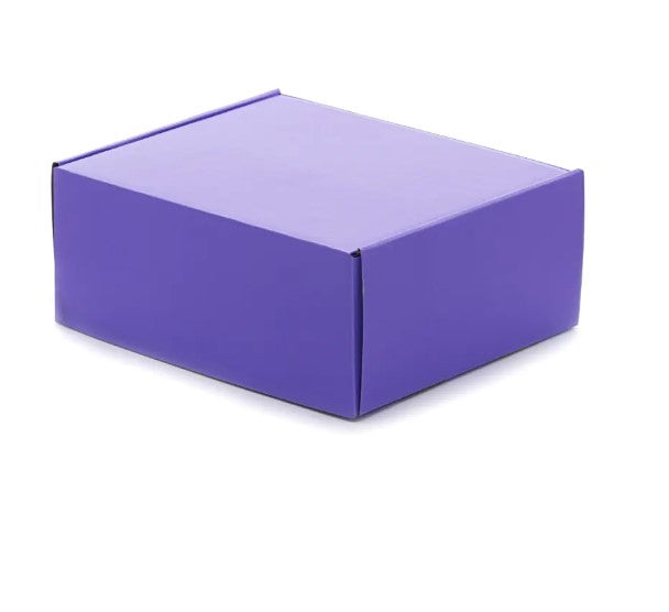 7 1/2 x 7 1/2 x 3 1/4 Matte Colored Corrugated Boxes 50/case