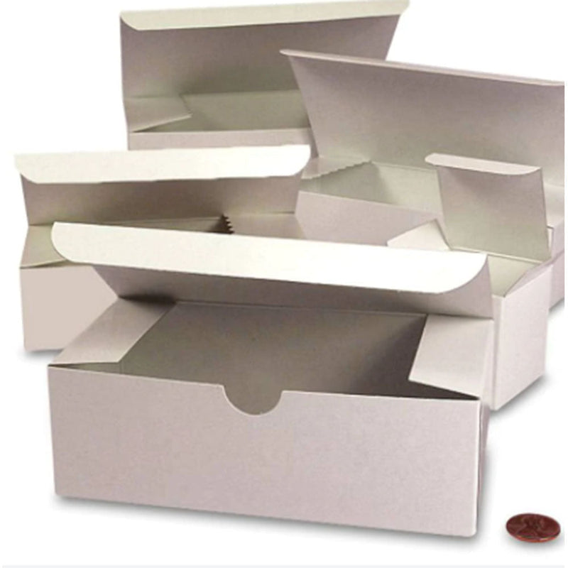 5 x 5 x 2 White High Gloss Tuck Top Gift Boxes