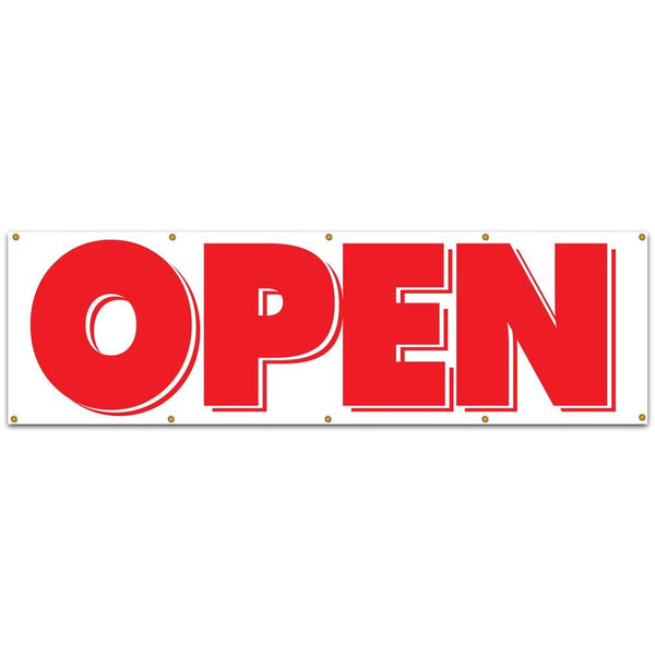 Open 3 x 10" Sign