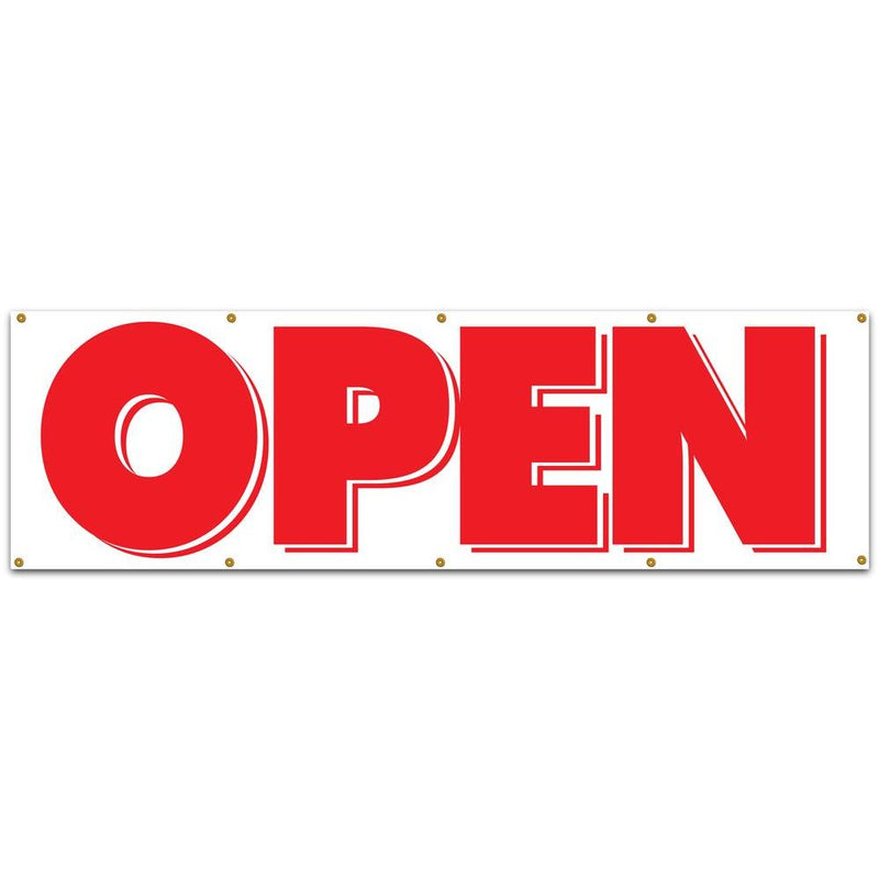 Open 3 x 10" Sign