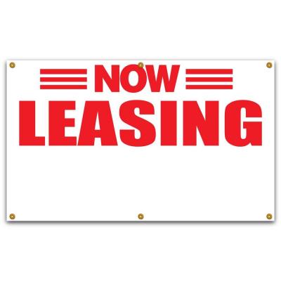 Now Leasing 3 x 10" Sign