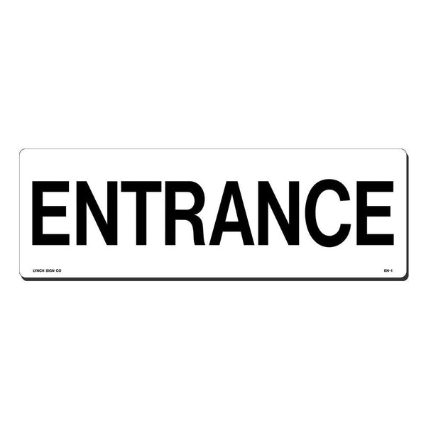 Entrance 16 x 5" Sign