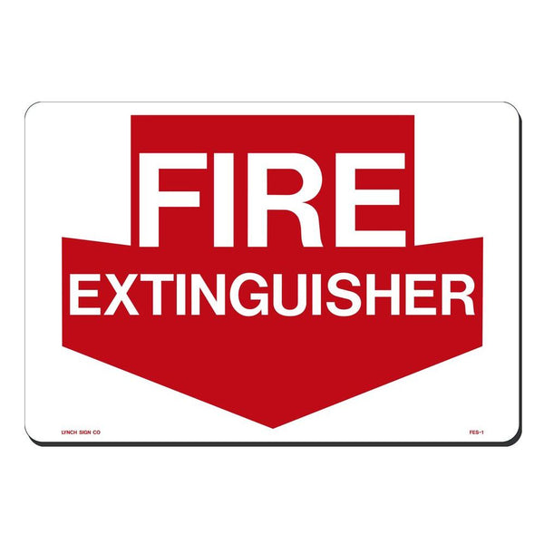 Fire Extinguisher 10 x 14" Sign