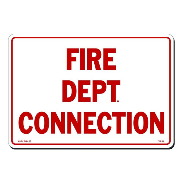 Fire Dept. Connection 14 x 10" Sign