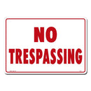 No Trespassing Yellow and Black 10 x 14" Caution Sign